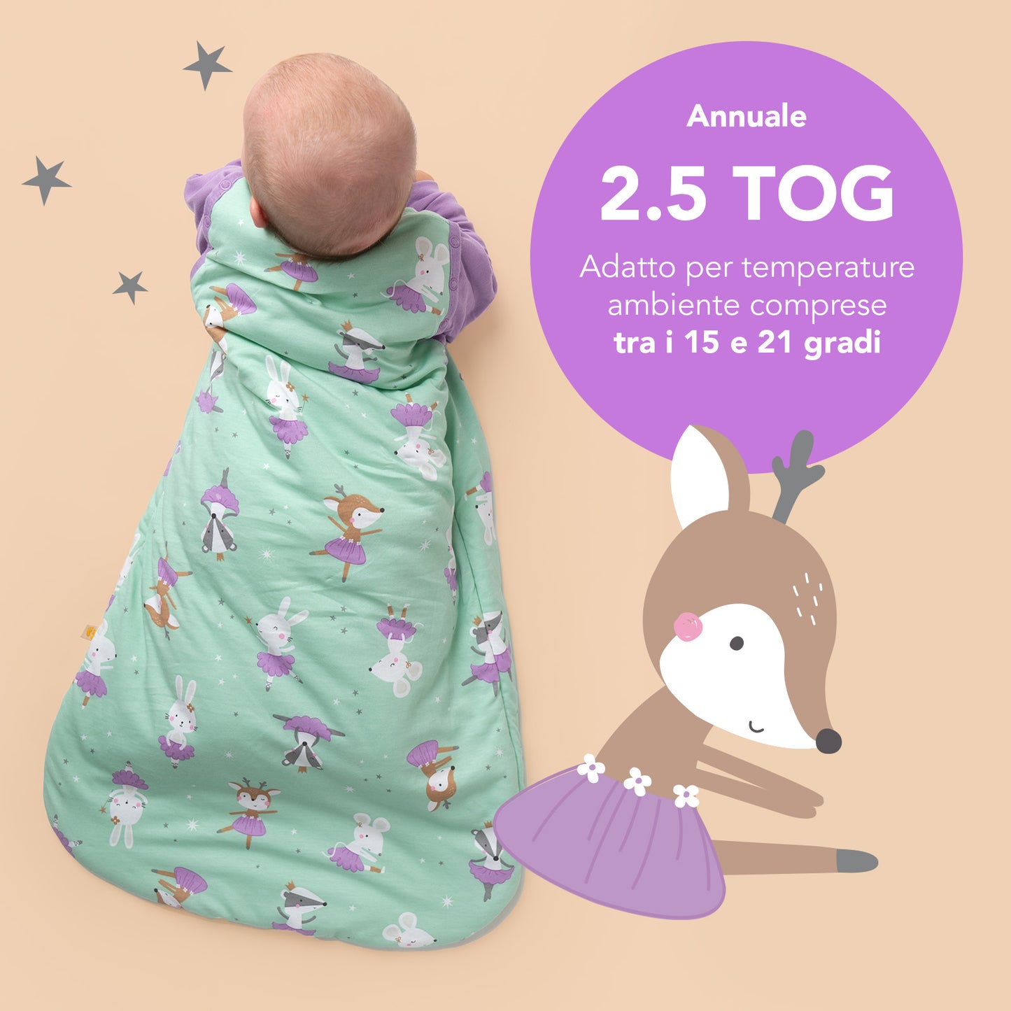 Sacco nanna bambino, 2.5 TOG