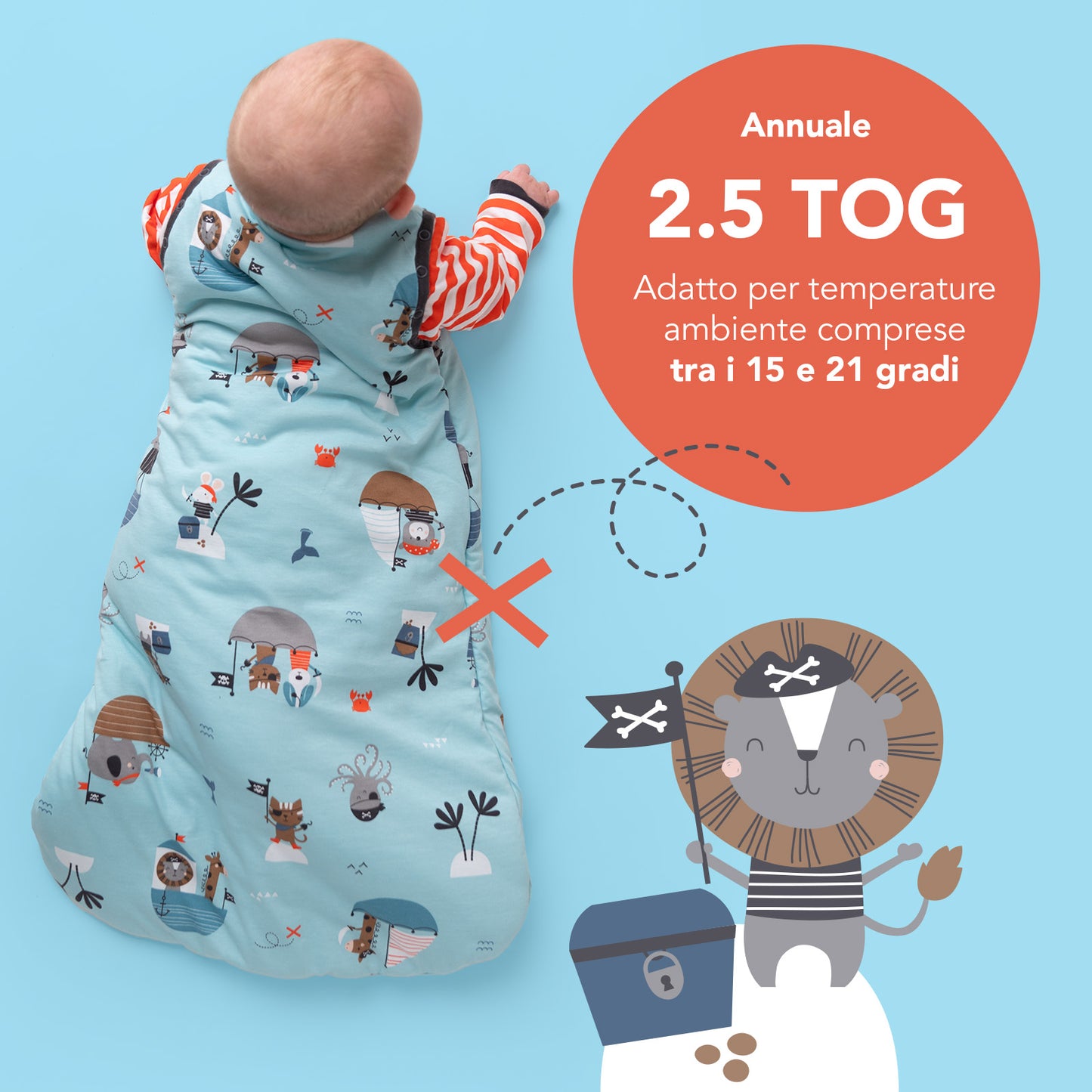 Sacco nanna bambino, 2.5 TOG