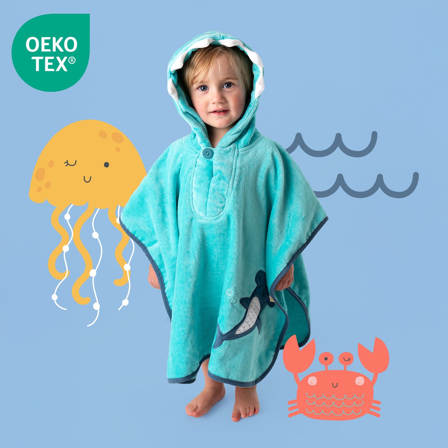 Poncho da Bagno con cappuccio