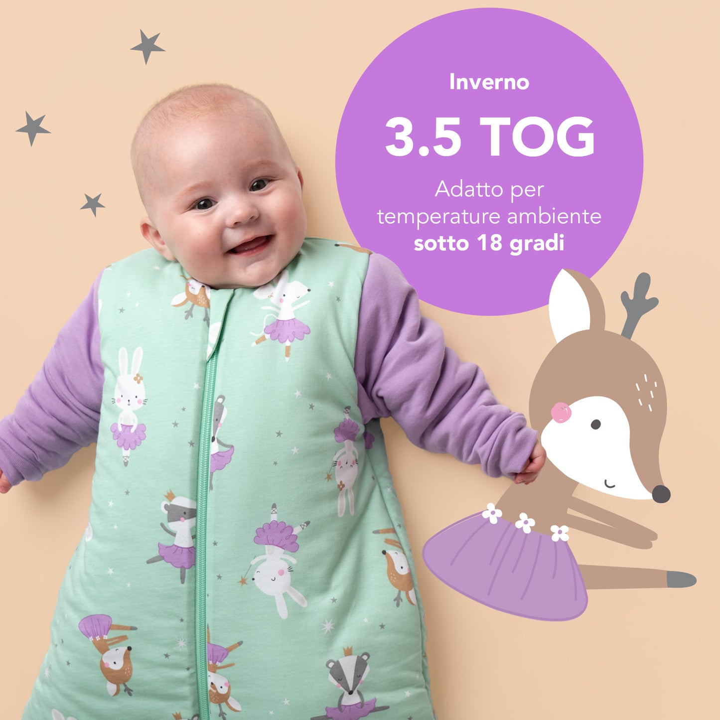 Sacco nanna bambino, 3.5 TOG